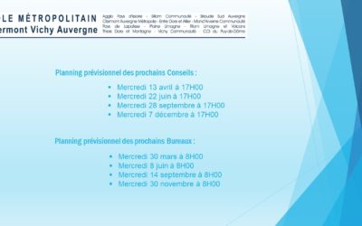 Dates des futures instances