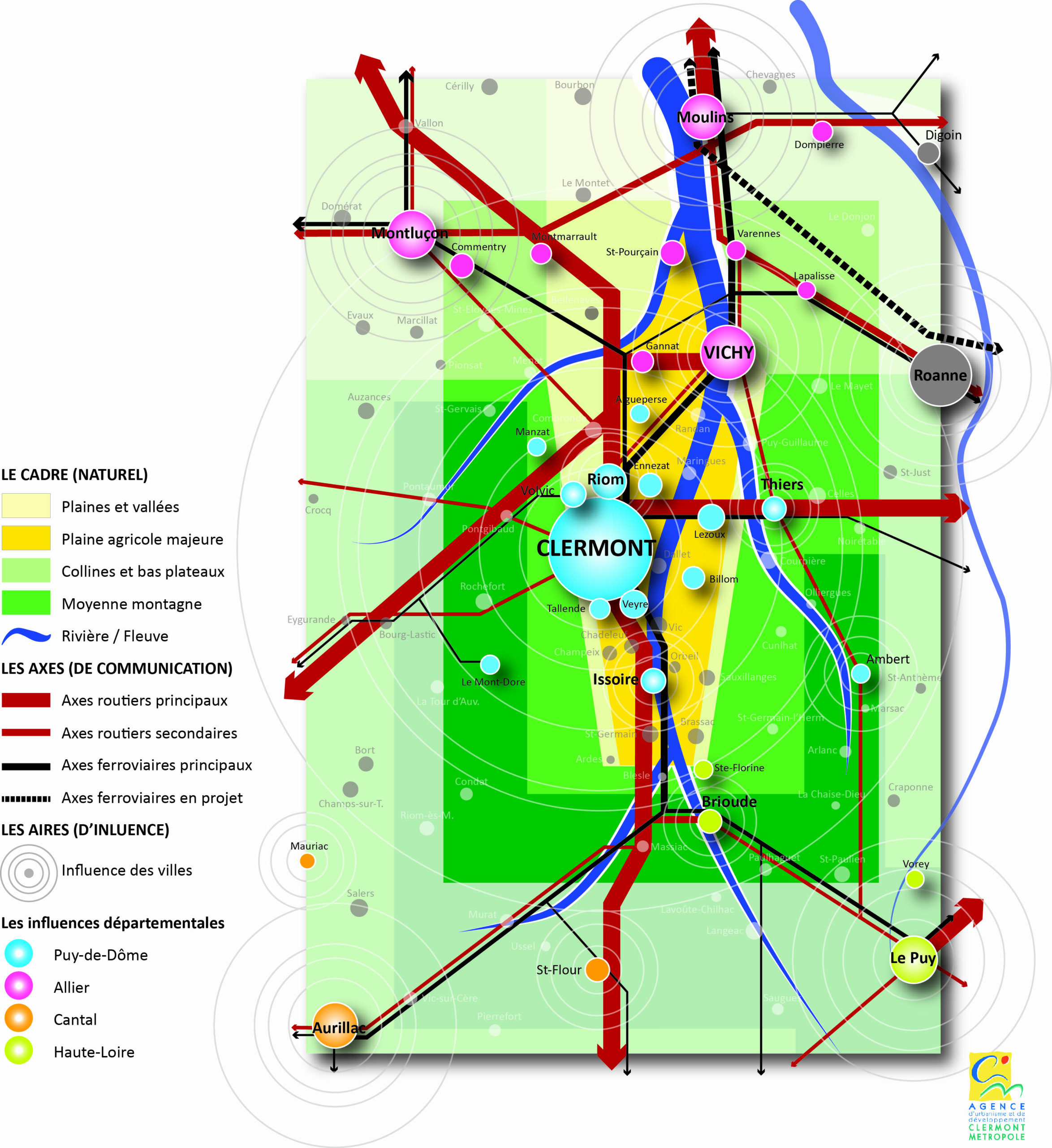 Carte site Pm-CVA - Organisation territoriale